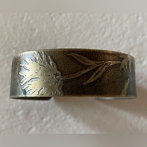 Embossed Bronze Cuff